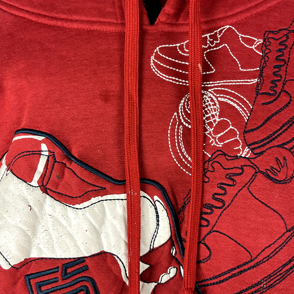 The Source Clothing Company Hoodie Men XL Hip Hop Streetwear Thrashed Distressed - Picture 4 of 16